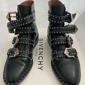 Givenchy leather studded boots